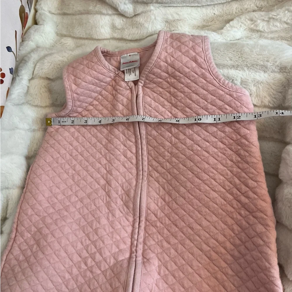 Hanna Andersson M Light Pink 100% Organic Minimal Clean Girl Wearable Sleep Sack